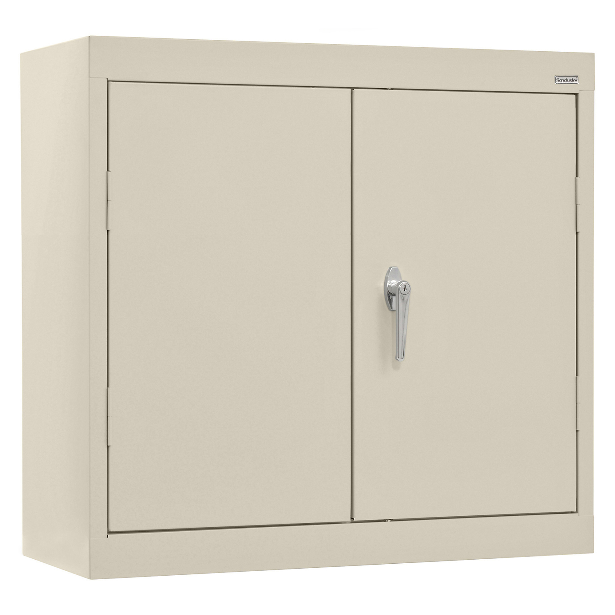 Sandusky Lee Welded Wall Cabinet - 30in. x 12in. x 26in., Putty, Locking Handle, Model# WA11301226-07